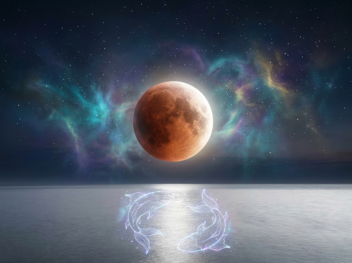 Eclipsa de Lună din 28 august în Pești închide anul: ce se termină pentru fiecare zodie