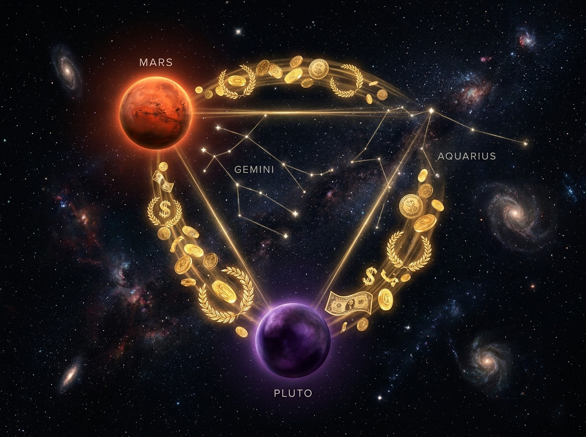 Trigonul Marte-Pluto pe 5 iulie deschide robinetul banilor: trei zodii capătă curaj și prosperitate